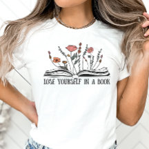 Bok Älskare Shirt, förlora dig själv i Bok