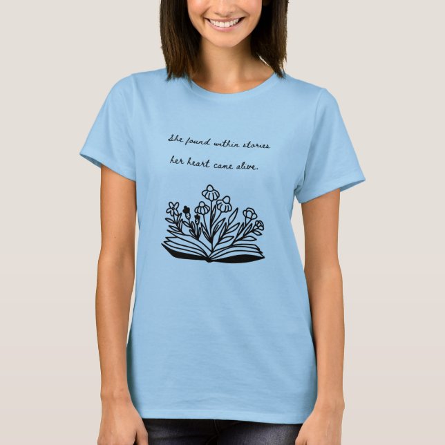 Bok Älskare Shirt T (Framsida)