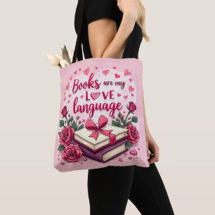 Bok Älskare Valentine Romantic Reading Aesthetic Tygkasse