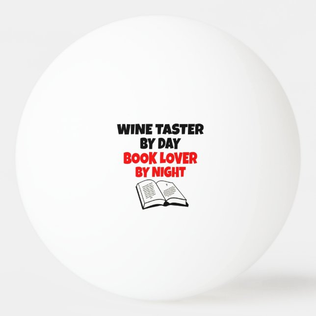 Bok Älskare Vin Taster Pingisboll (Framsidan)