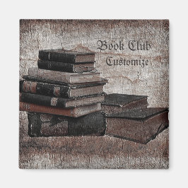 Bok Älskare Vintage Bok Klubb Magnet