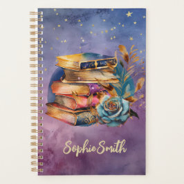 Bok Älskare Whimsical Stack of Bokar