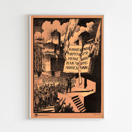 "Bok är inget mer... Sovjetpropaganda Poster