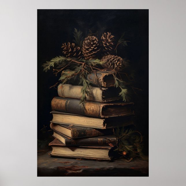 Bok Art Stilla livets målande jul Poster (Framsidan)