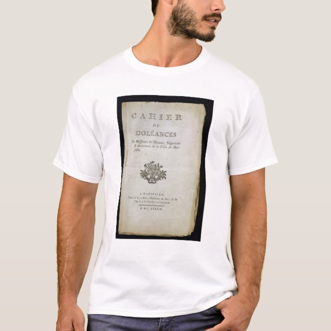 Bok av klagomål tee shirt (Framsida)