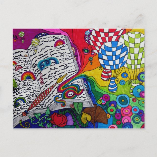 Bok av livvykortet vykort (Framsida)