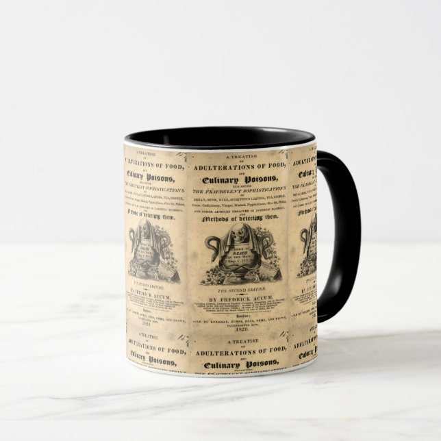 Bok av matförgiftningar från 1820 antika skalle mugg (Framsida höger)