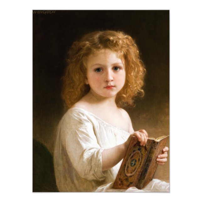 Bok av William-Adolphe Bouguereau Fototryck (Framsidan)