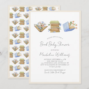 Bok Baby Shower Inbjudningar