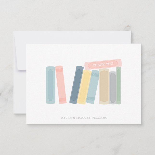 Bok Baby Shower Tack Kort (Framsida)