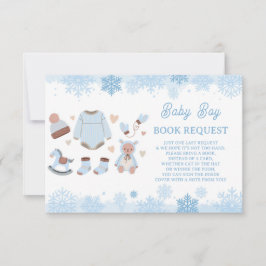 Bok begär Baby Shower Boy Det är Kall utanför Inbjudningar
