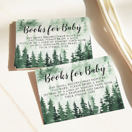 Bok begär Misty Forest Baby Shower Tilläggskort