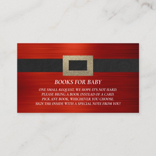 Bok-begäran, babyskjut in tomten Baby Tilläggskort (Framsida)