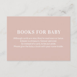 Bok, begäran Bokar för Baby Rosa Tilläggskort