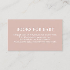 Bok, begäran Bokar för Baby Rosa Tilläggskort