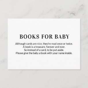 Bok-begäran Bokar för Baby Simple Tilläggskort