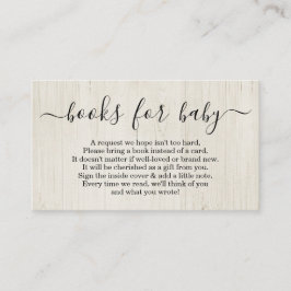 Bok-begäran om inbjudan till babyåskådare - Rustic