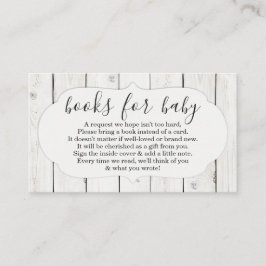 Bok-begäran om inbjudan till babyåskådare - Rustic