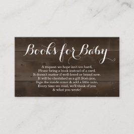 Bok-begäran om inbjudan till babyåskådare - Rustic