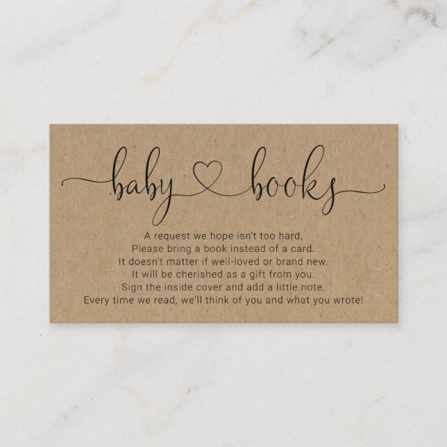 Bok-begäran om inbjudan till babyåskådare - Rustic (Framsida)