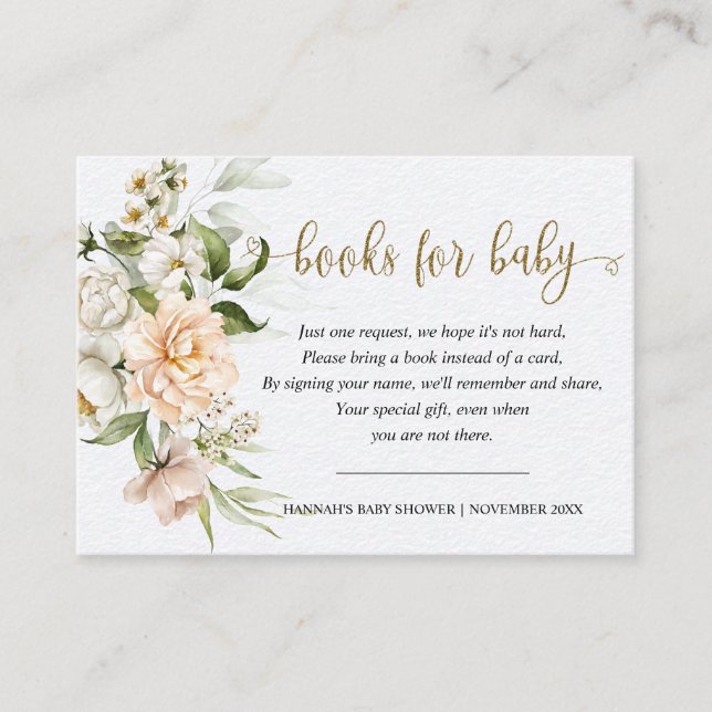 Bok Begäran  Rosa ros Eucalyptus Baby Tilläggskort (Framsida)