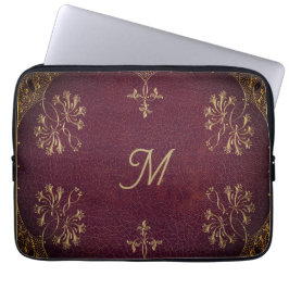 bok-bindning - läderutseende laptop fodral