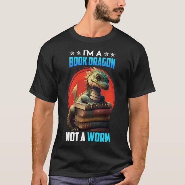 Bok Bok Dragon Läsare för vänner, Bo T Shirt (Framsida)
