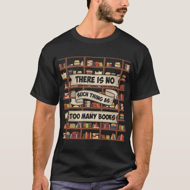 Bok Bookshelf T Shirt (Framsida)