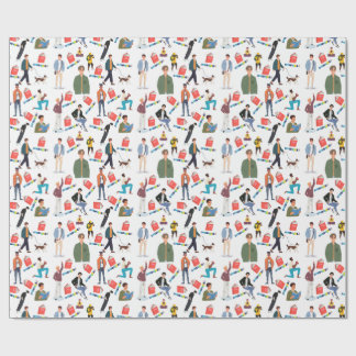 Bok Boykompis Wrapping Papper Presentpapper