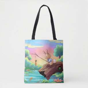 Bok Bunny Tote Bag Tygkasse