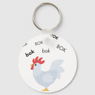 Bok Chicken Cute Emoji Nyckelring
