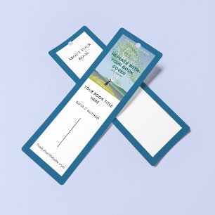 Bok Cover Author Promotional Bookmark Mini Visitkort