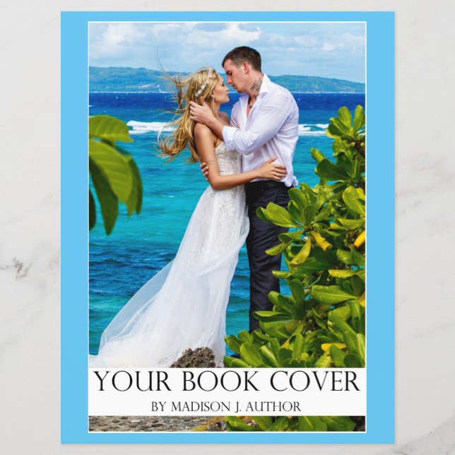 Bok Cover för skrivprogrammet romantik | Författar Reklamblad (Framsidan)