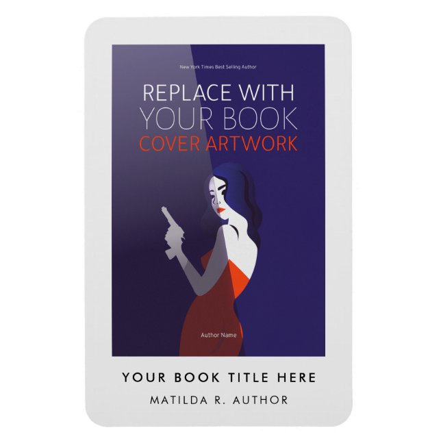 Bok Cover | Författare till Bok-lansering Magnet (Vertikal)