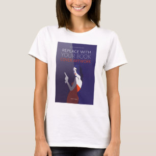 Bok Cover Författare till Bok-lansering T Shirt