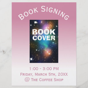 Bok Cover Signing Ombre Reklamblad