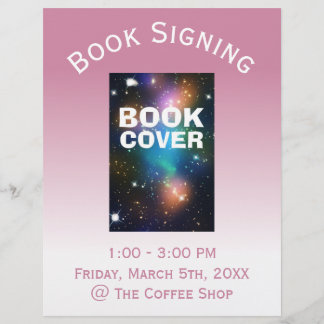 Bok Cover Signing Ombre Reklamblad