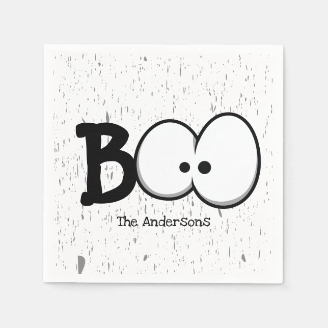 Bok Crazy Öga Halloween fest Pappersservett (Framsidan)