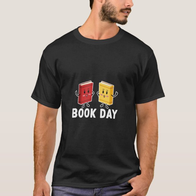 bok-dagskost för barn School Libraria boks Bo T Shirt (Framsida)