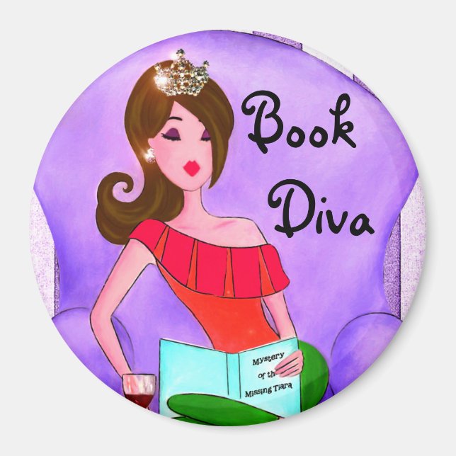 Bok Diva magnet (Framsidan)