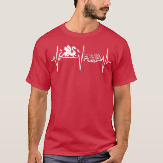 Bok Dragon Funny Bok Älskare Fantasy Dragon Älskar T Shirt