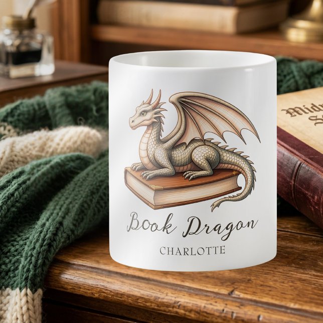 Bok Drakfantasi Läsarens Gåva Kaffemugg (Skapare uppladdad)