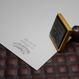 Bok Egendom Personlig Frimärke Stämpel