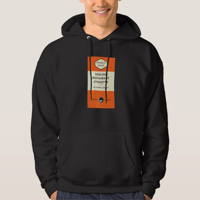 Bok Engelska Restaurant Etiquette Herr Irving Spoo Hoodie (Framsida)