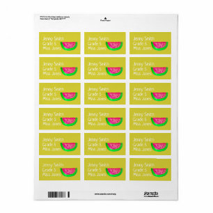 Bok-etiketter för namn-skolan adressetikett