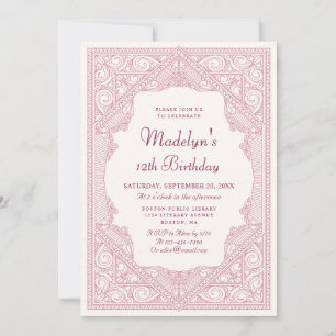 Bok Fairy Tale Girls Birthday Inbjudningar