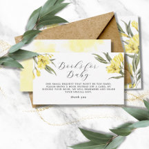 Bok för Baby Gula blommor Greenery Watercolor