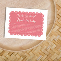 Bok for Baby Shower Girl Mexican Papel Picado