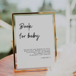 Bok för Baby-skylt, babyskor Inbjudningar