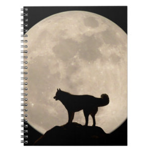Bok för journal för siberian husky för anteckningsbok
